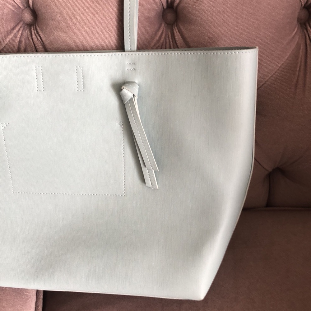 Indigo vegan tote in mint green - Picture 2 of 8